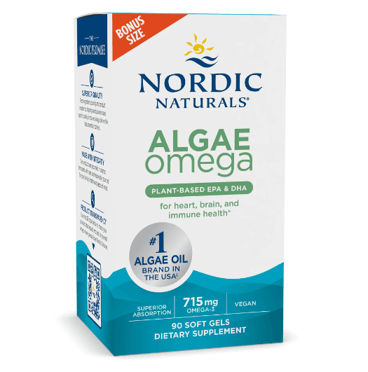 Nordic Algae Vegan omega 3 supplement box