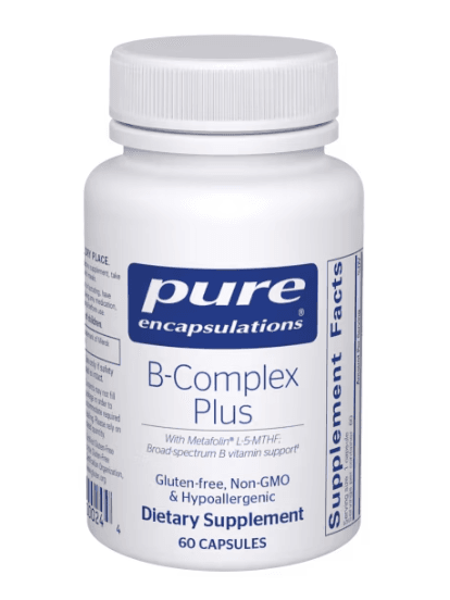 Pure Encapsulations b complex plus supplements bottle