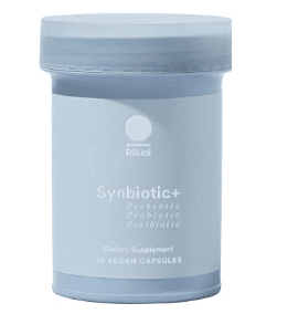 Ritual Synbiotic Probiotic, prebiotic, postbiotic supplements bottle