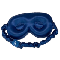 Blue Silk Cushioned Eye Sleep Mask