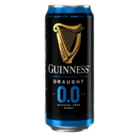 Guinness Draught Non-Alcoholic Stout option can