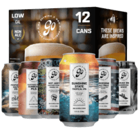 Go Brewing Mix Pack of non alcoholic options of beers