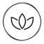 Balanced with Amber Simple Logo Lotus Flower