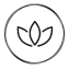Balanced with Amber Simple Logo Lotus Flower