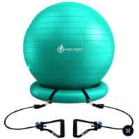Yoga ball chair to enhance physical and occupational wellness