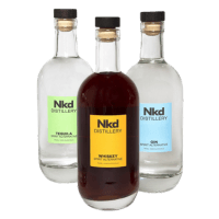 Nkd Non-alcoholic bottles of Tequila, Whiskey, Gin options