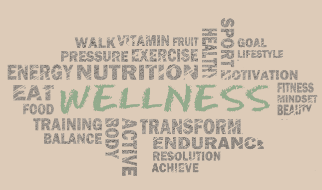 Wellness word graph, holistic wellness, pranic healing.
