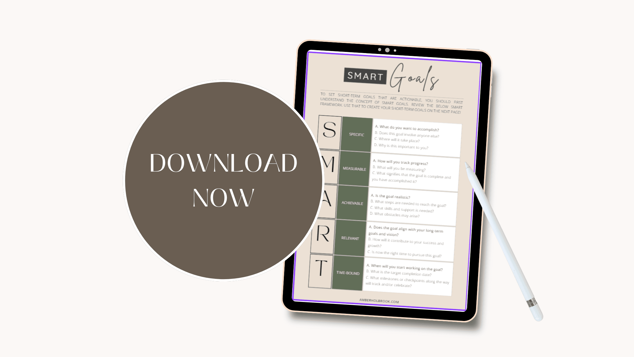 Goal setting guide download now