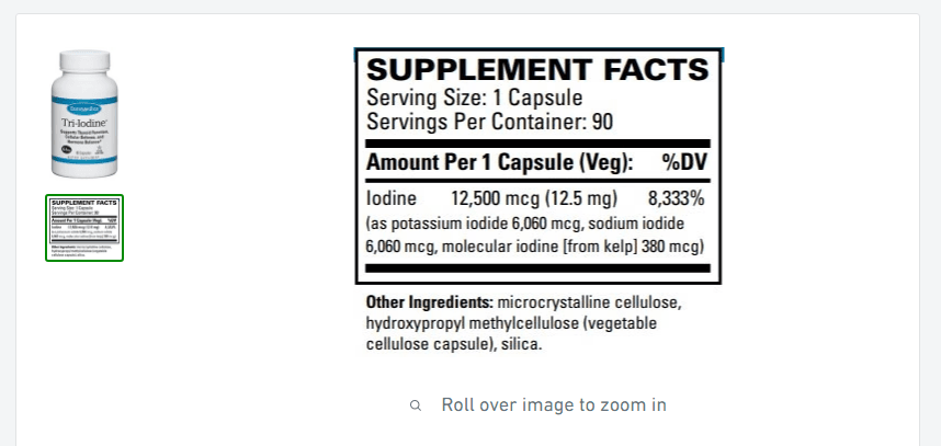 Triiodine supplement that lead to iodine toxicity and a hashimotos crisis